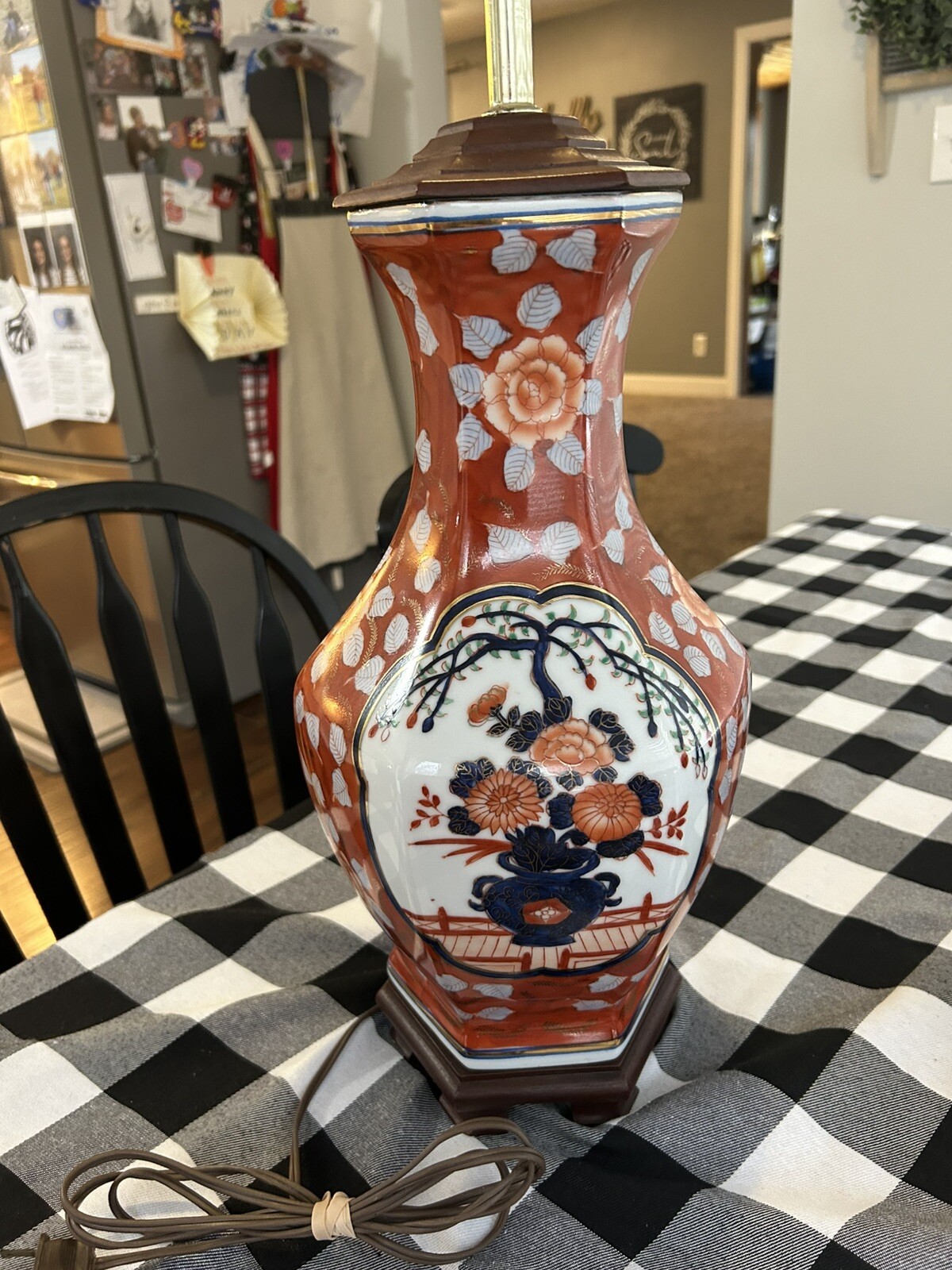 🔥Imari Table Lamp Chinese Japanese Chinese Asian🔥