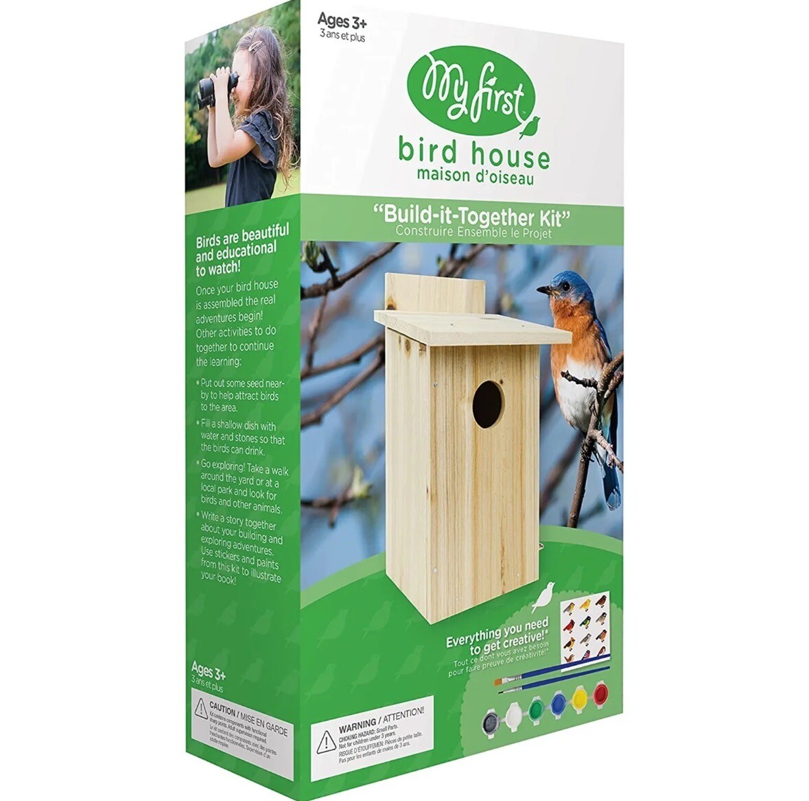 Nature’s Way My First DIY Butterfly House Assemble & Paint Wood Craft Kids 3+