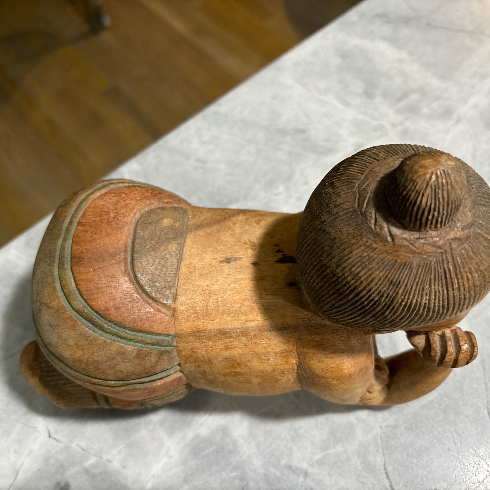 Asian Oriental Chinese Opium Pillow Wood Handcarved