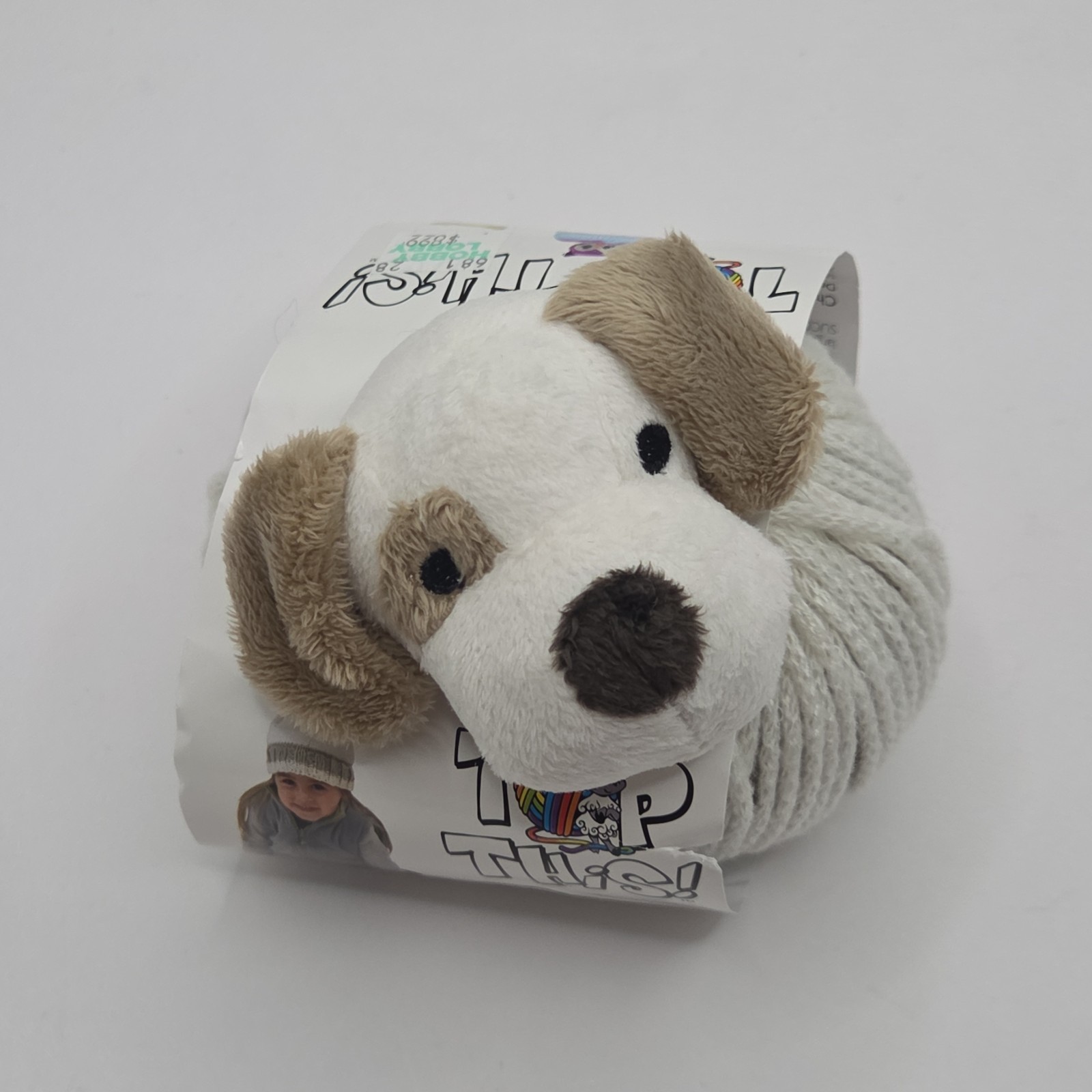 White Floppy Ear Labrador Dog This Lovey Top DMC Yarn Crochet