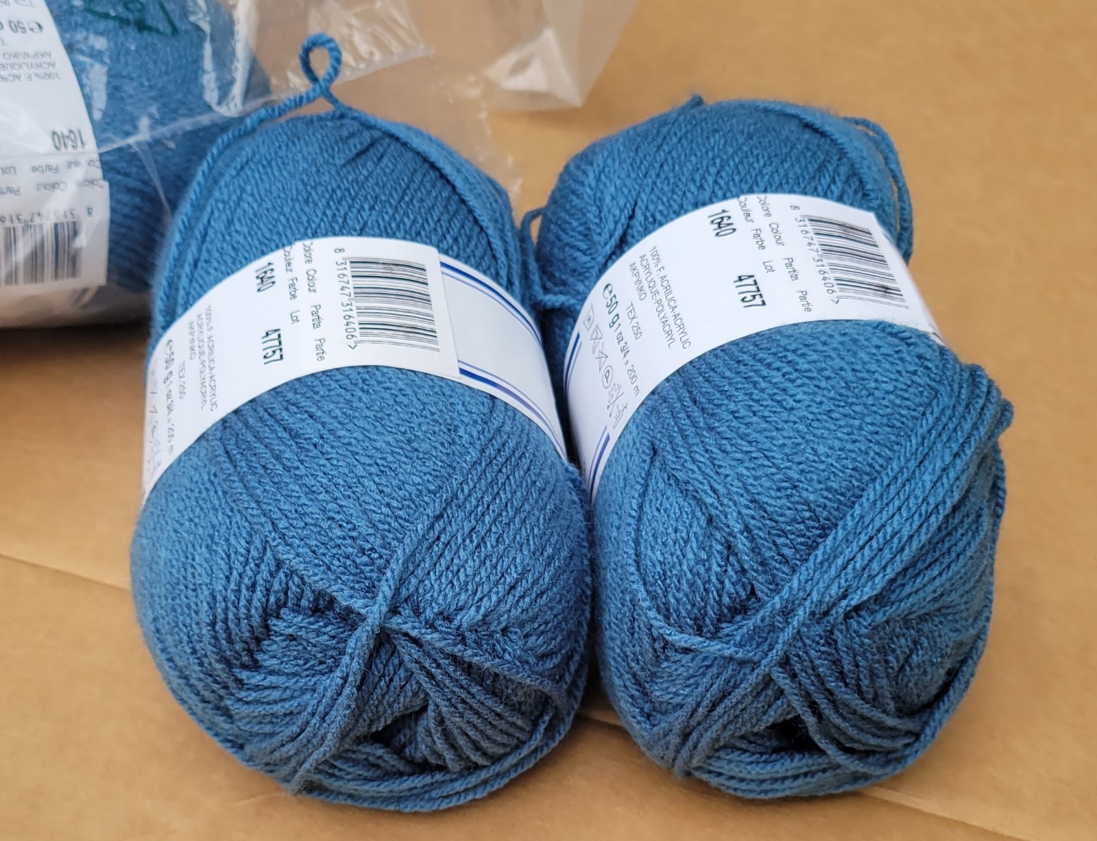 Filati Cervinia Amalfi x10 Denim Blue 50g 218yd 100% Acrylic #1 Fingering Weight