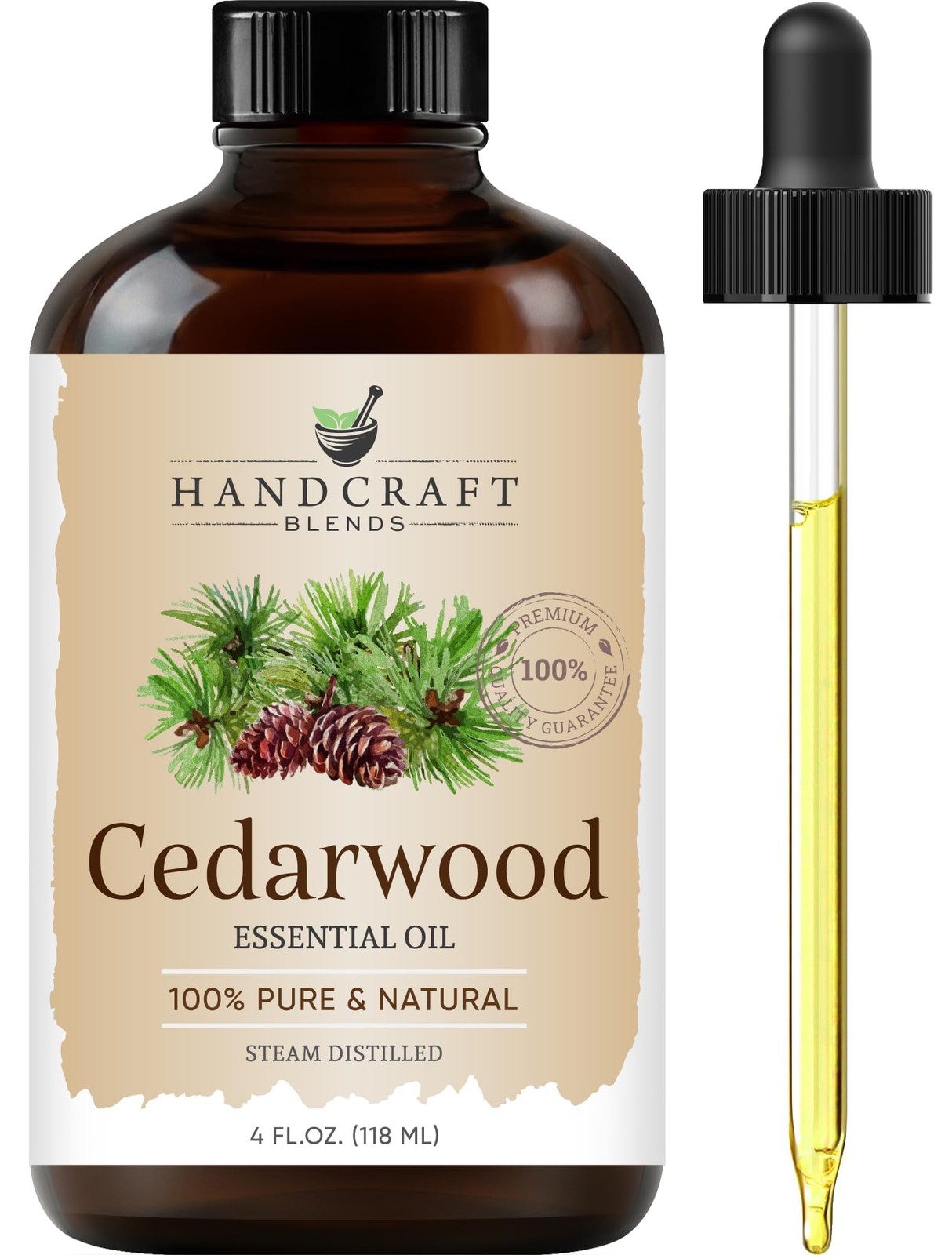 Cedarwood Essential Oil – Huge 4 Fl Oz – 100% Pure and Natural – Premium Grad…