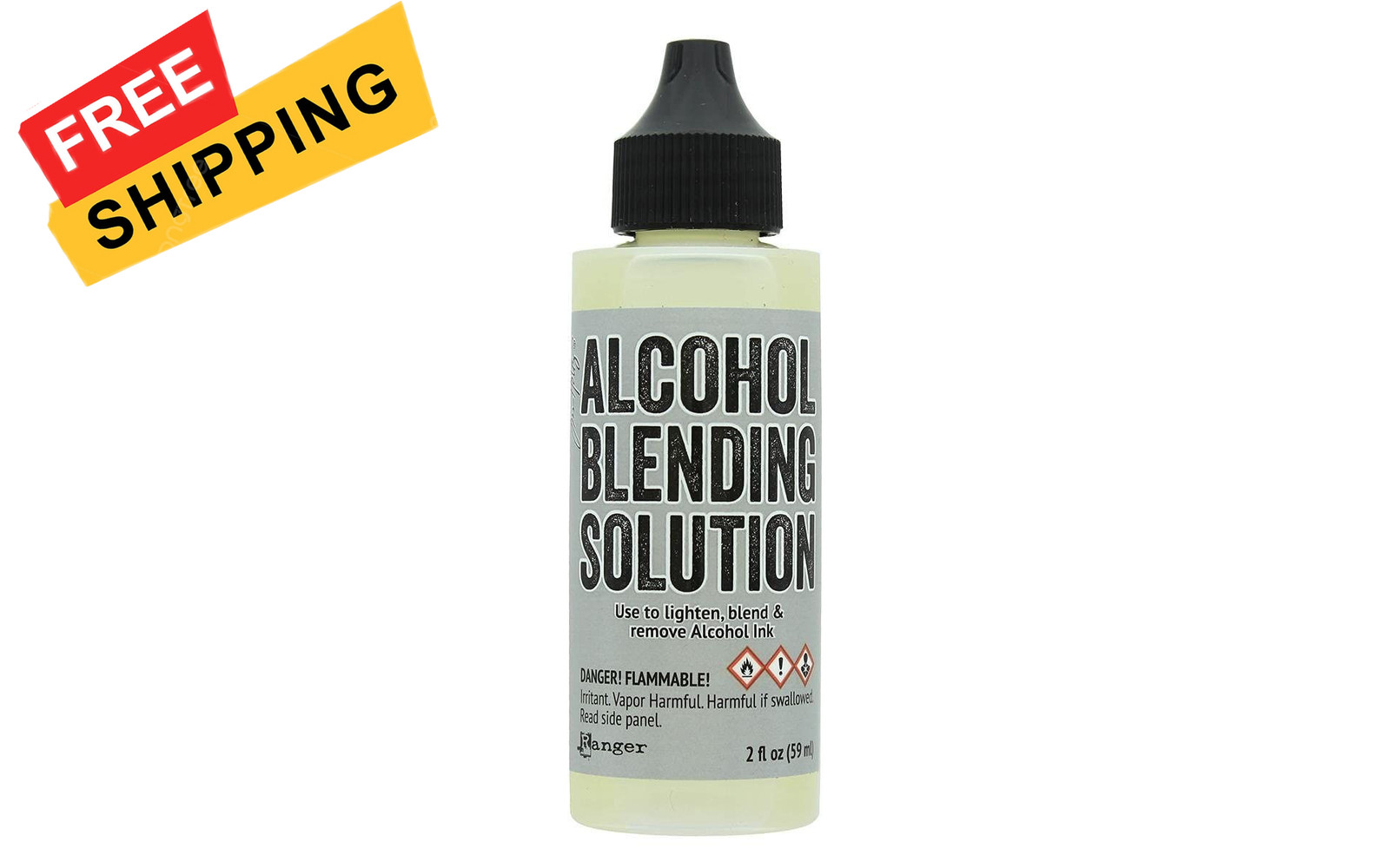 Tim Holtz Alcohol Ink 2oz Blending Solution 2 fl oz, White