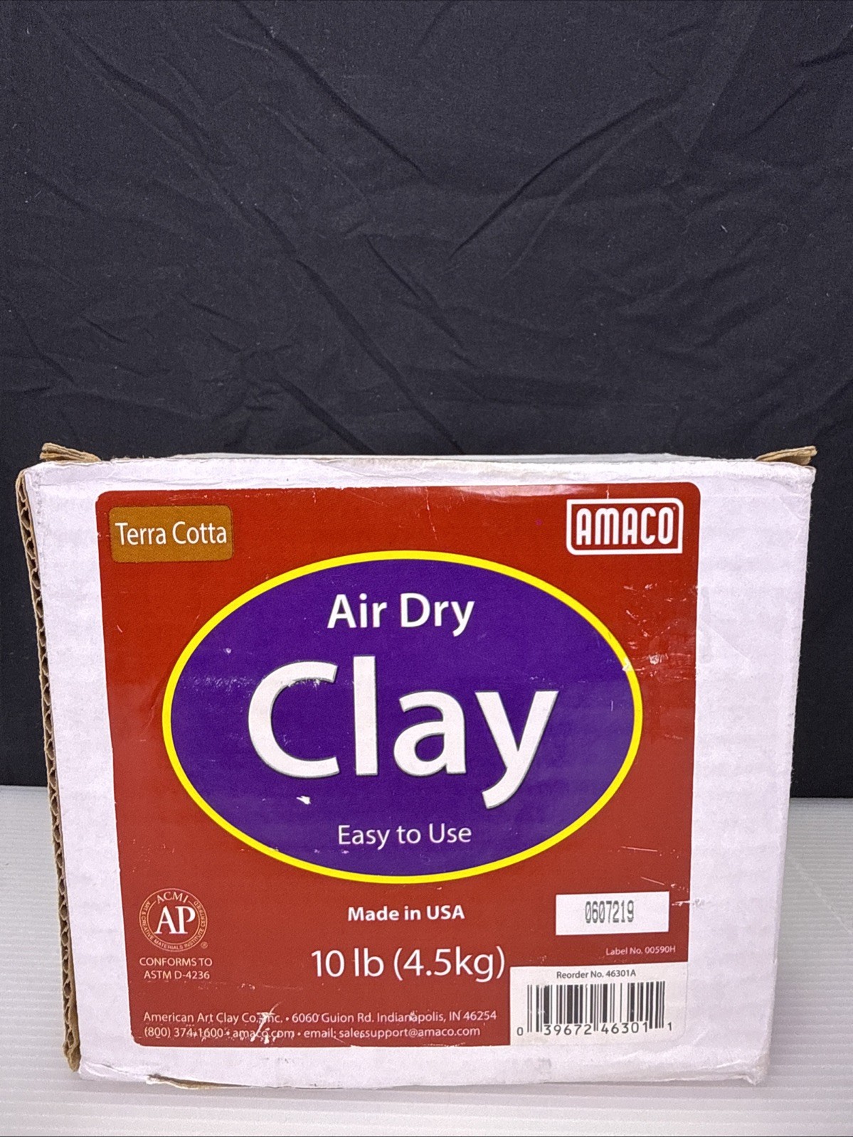 AMACO Air Dry Clay, Gray, 10 lbs, Terra Cotta Made In USA Free Shipping