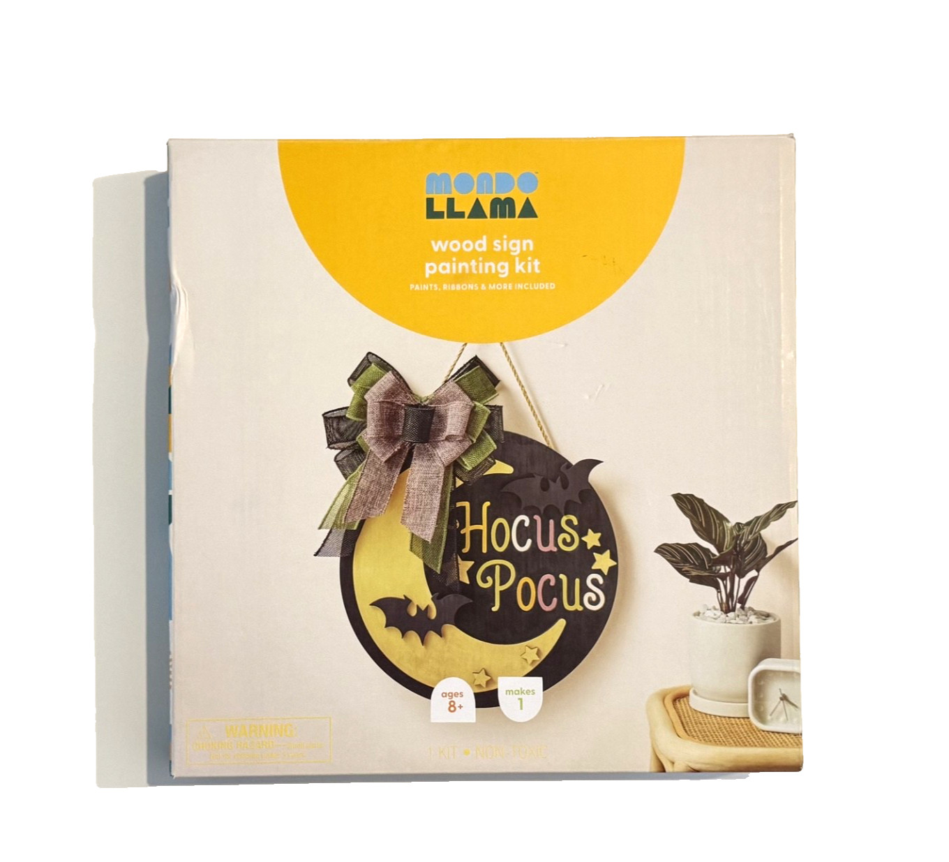 Mondo Llama Halloween Hocus Pocus Door Decor Wood Sign Painting Kit – 1 Kit