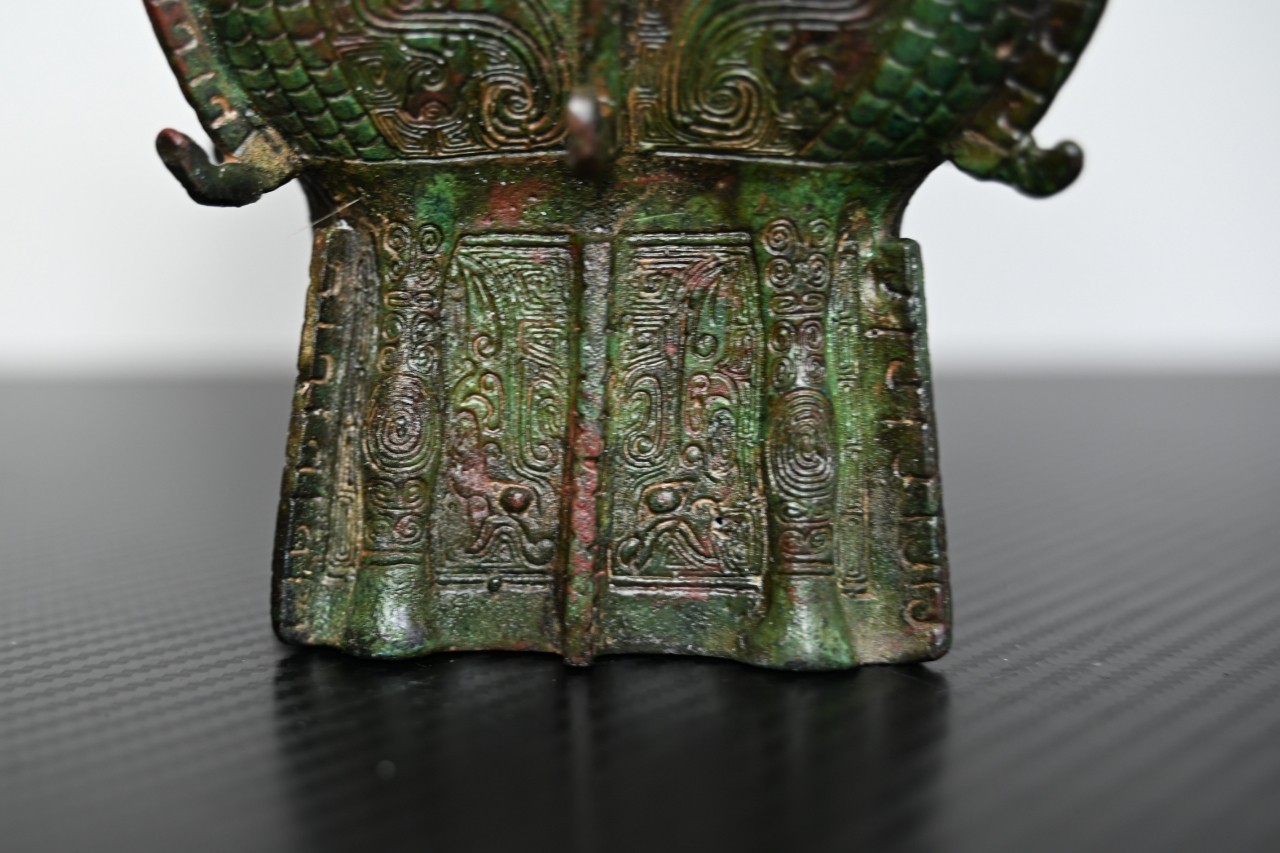 Chinese Bronze Ornament Relic Four-ram Square Zun Fangzun *replica #V078
