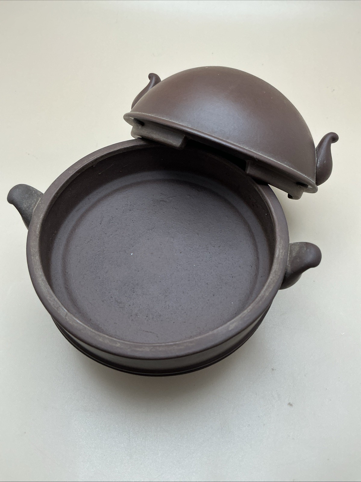 Vintage Chinese Zisha Purple Sand Clay Yixing Incense Burner Chen Maolin