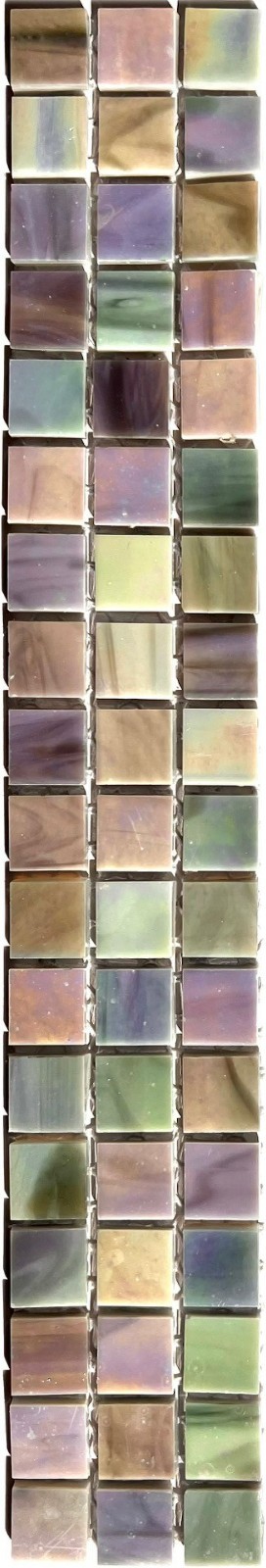 Stained Glass Mosaic Tiles 1/2″x1/2″ Iridescent (54 per set)