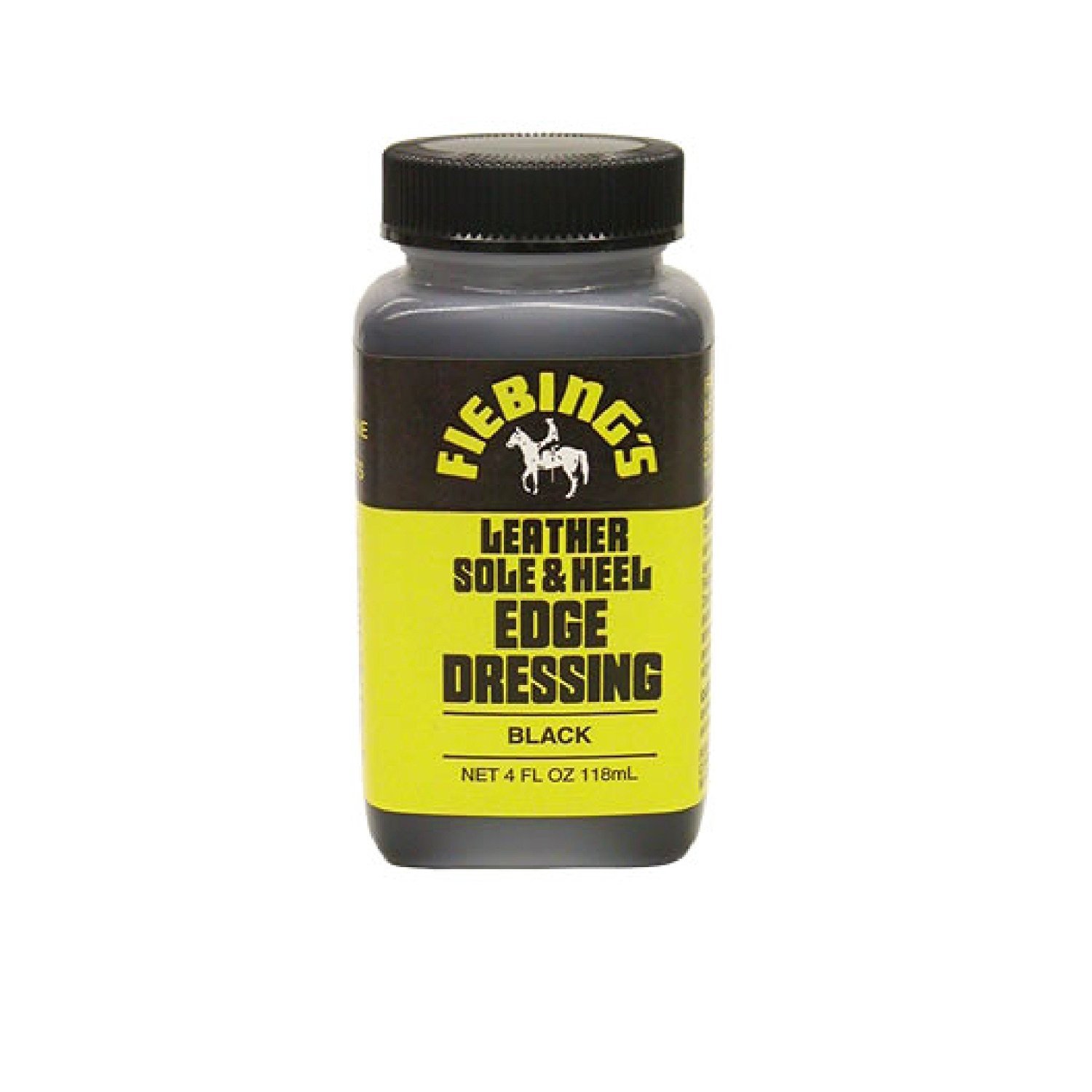 Fiebing’s Leather Sole & Heel Edge Dressing Shoe – BLACK 4 oz