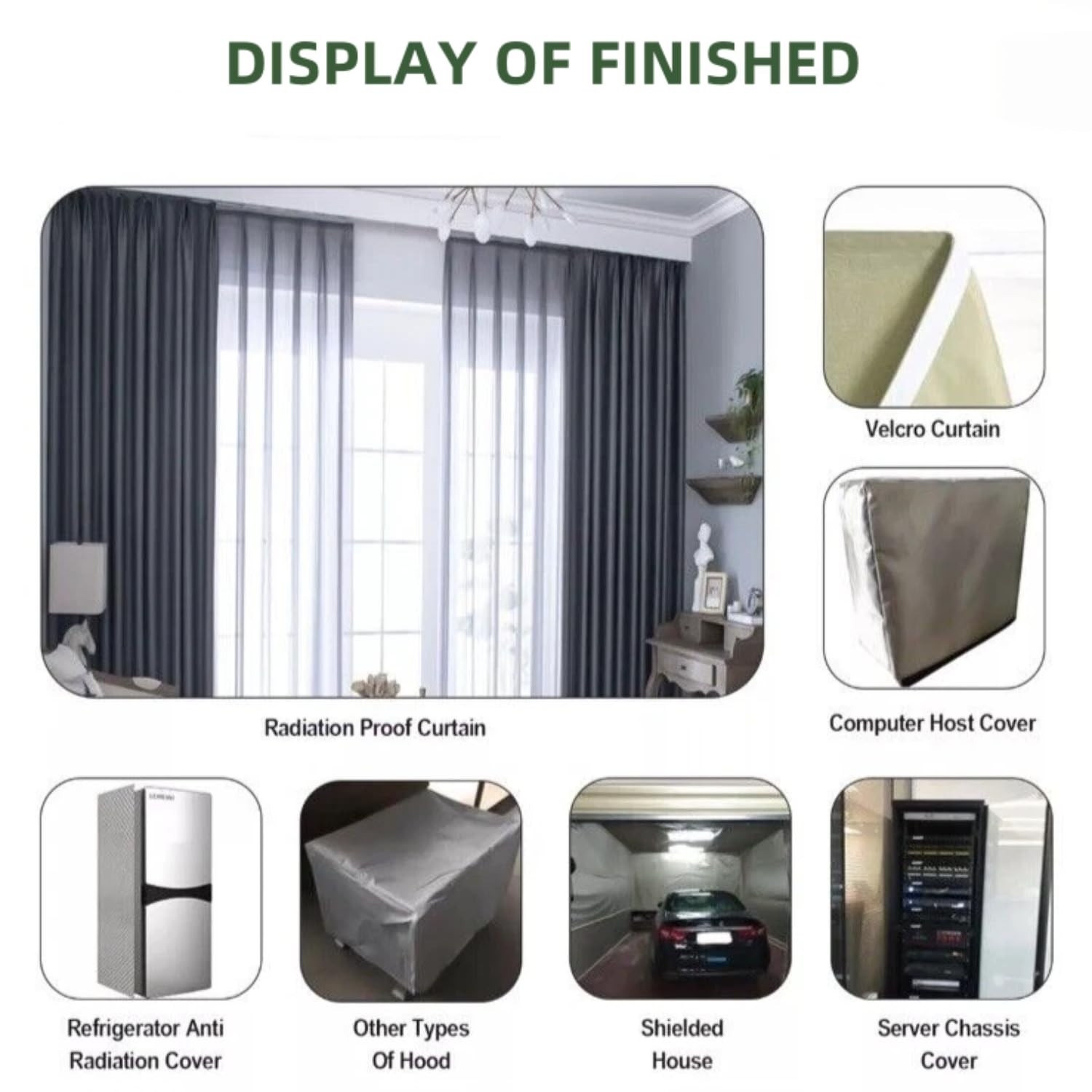 Faraday Fabric 39″x43″ – Silver Copper Nickel Cloth for EMF Blocking and Safety