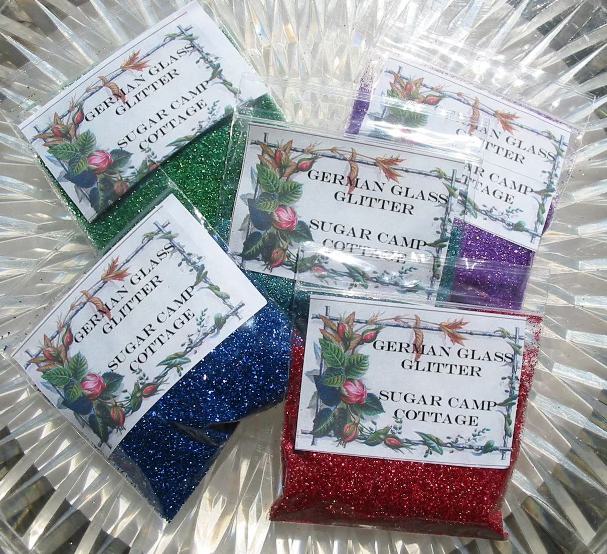 German Glass Glitter Fine 80 Grit Royal Blue 1 Ounce