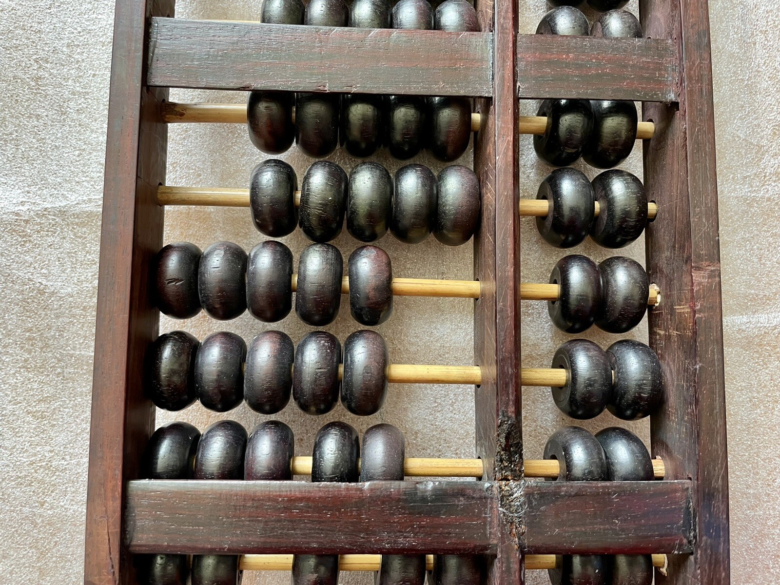 vintage Chinese solid wood abacus 13 Rows