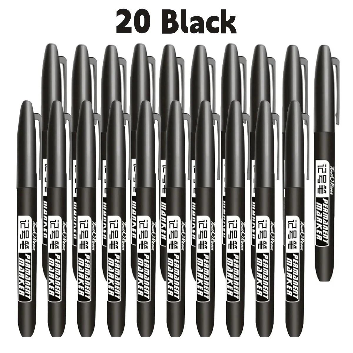 6pcs Permanent Marker Pen Set Waterproof Ink Sketch Drawing Markers – NEW
