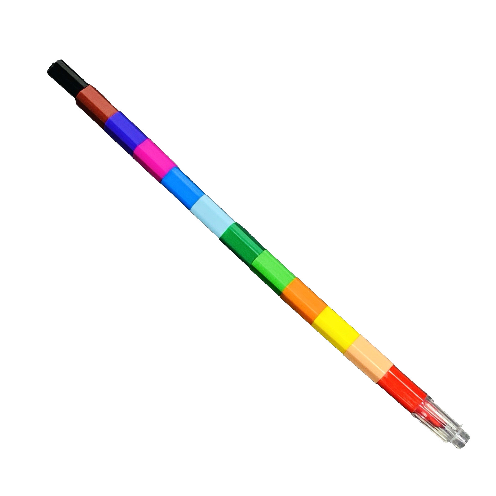 Stackable Crayon Colors Wax Colorful Creative Art Draw Travel Size Car Trips j