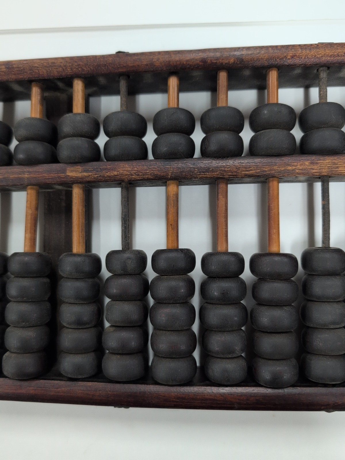 Vintage Antique Chinese Abacus, Made Of Solid Hardwood