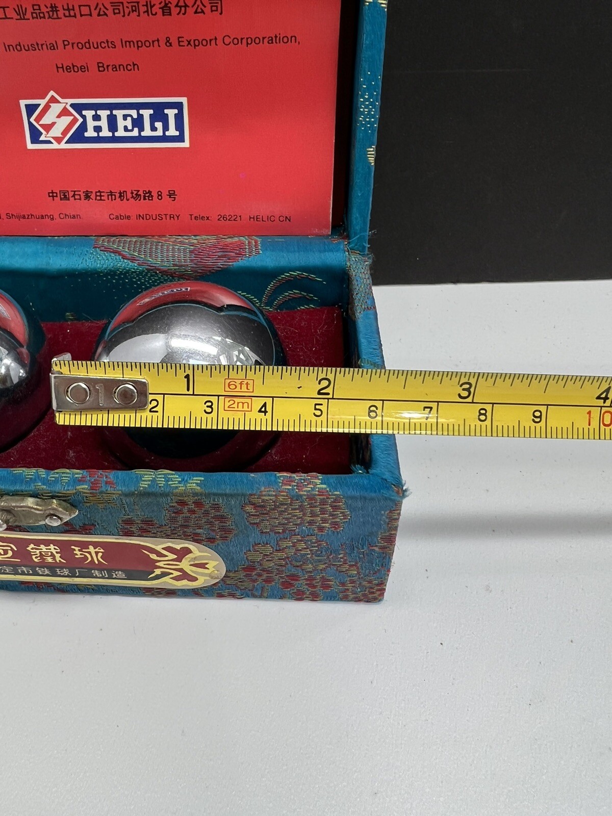Vintage Shou Xing Meditation Relaxation Chime Balls w/case -Therapeutic Exercise