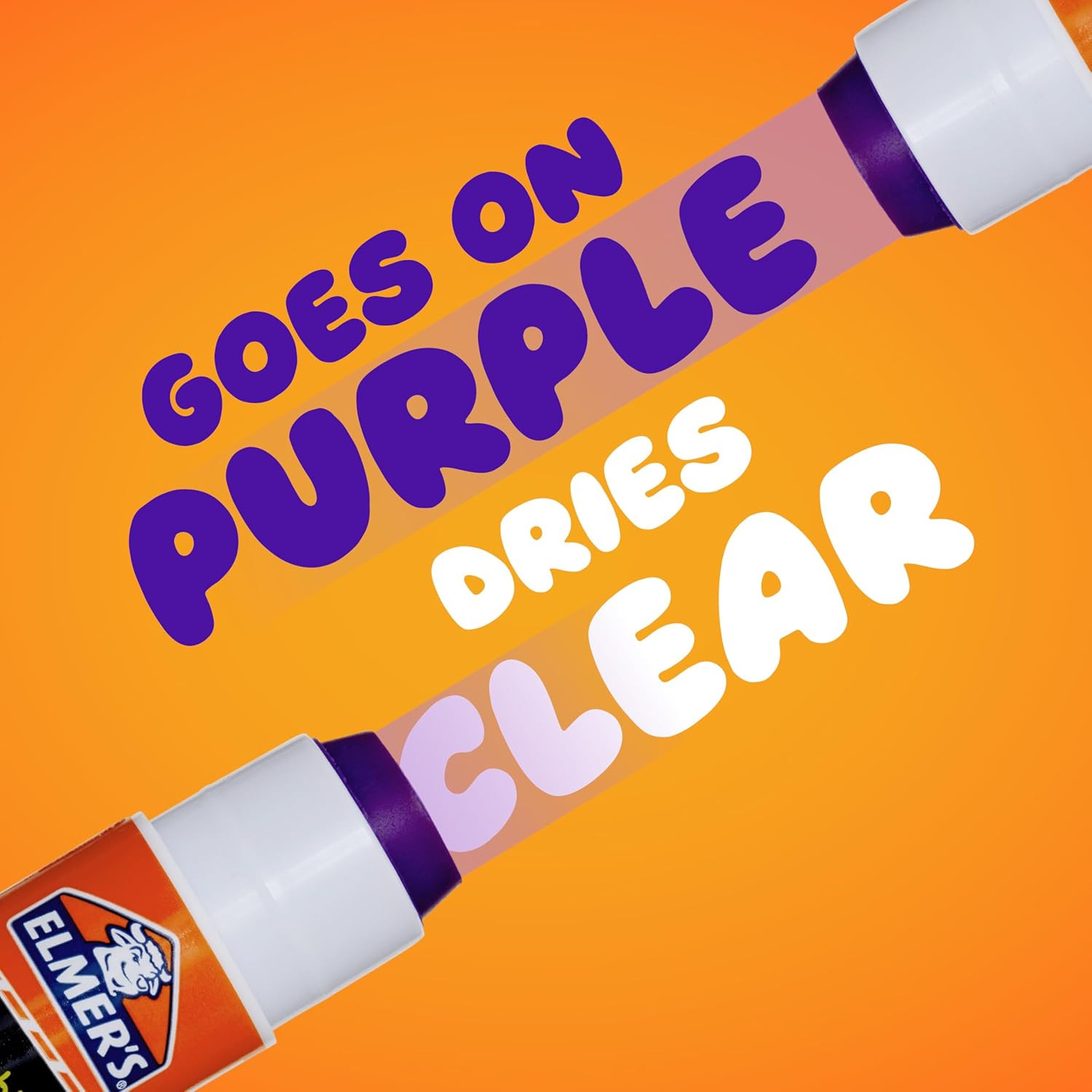 Elmer’s Disappearing Purple School Glue Sticks, Washable, 22 Grams, 3 Count – Po