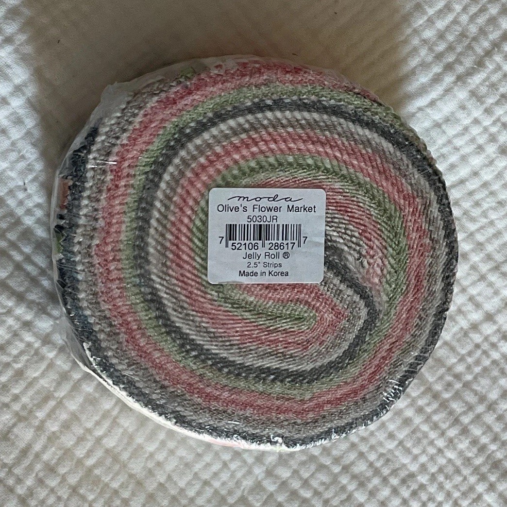 Moda Olive’s Flower Market Jelly Roll 2.5″ Precut Floral Strips 51710JR