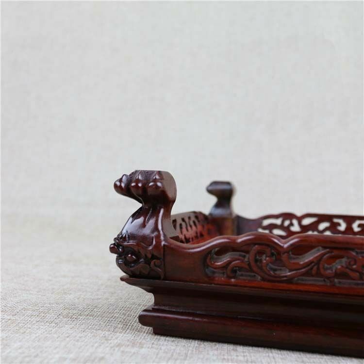 Rosewood Square Base Display Stand for Vase Bottle Teapot Incense Burner Etc 03