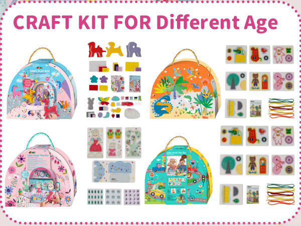 Avenir Little Hands Play Box Animal Town Kids Craft Activity Kit Creative Play