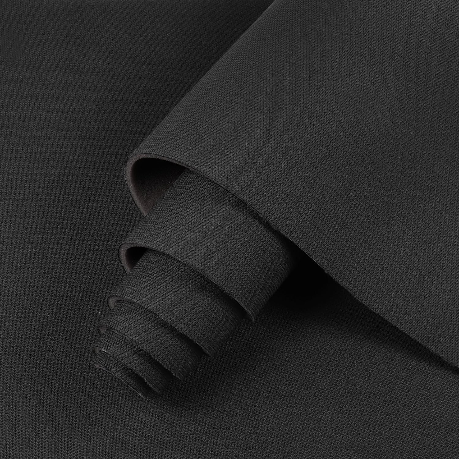 1/8 Black & Gray Foam Backed Automotive Flat Knit Headliner Fabric 60 Wide