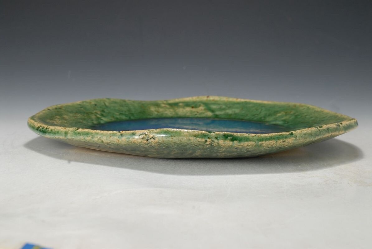 MasterpieceHiroshi Teshigahara, Oribe 8-inch plate, Sogetsu School Dish