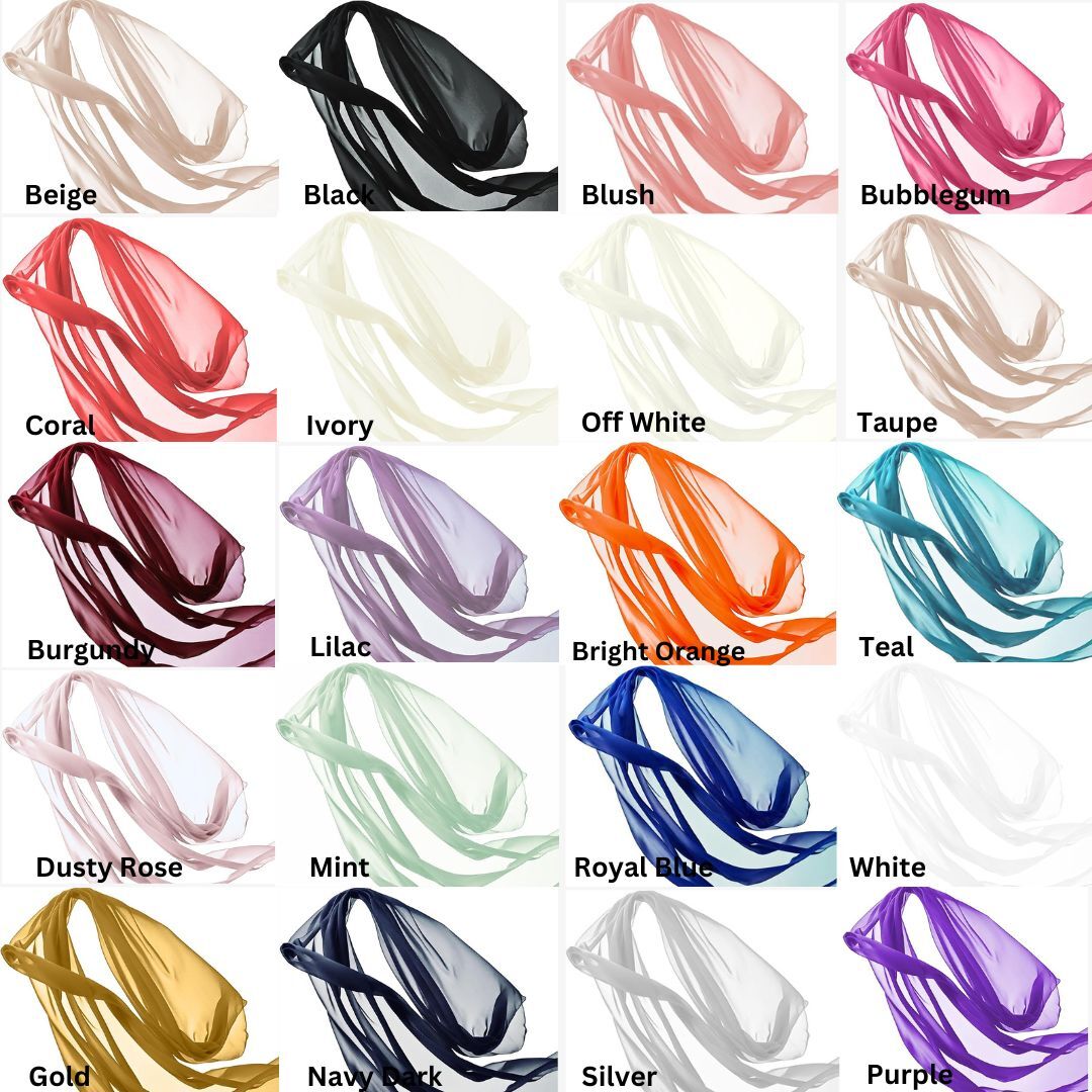 FabricLA 100% Polyester Hi Multi Chiffon Fabric – 60″ Inches Wide – Sheer Fabric