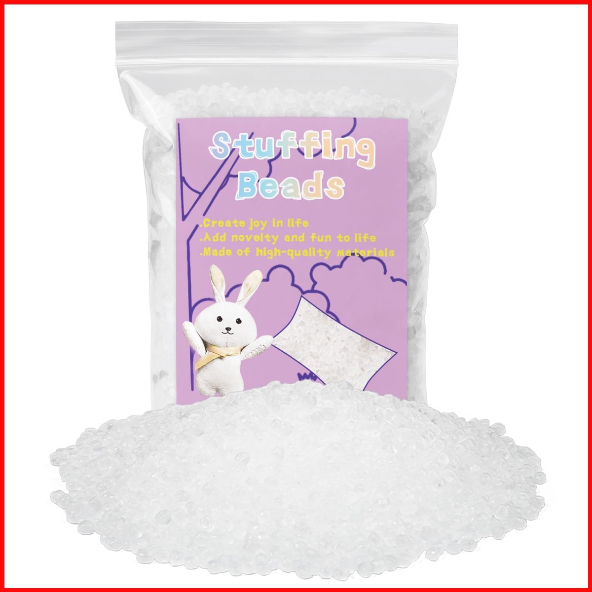 FTEVEN 50g/1.76oz Weighted Stuffing Beads, Poly Pellets Weighted Beads