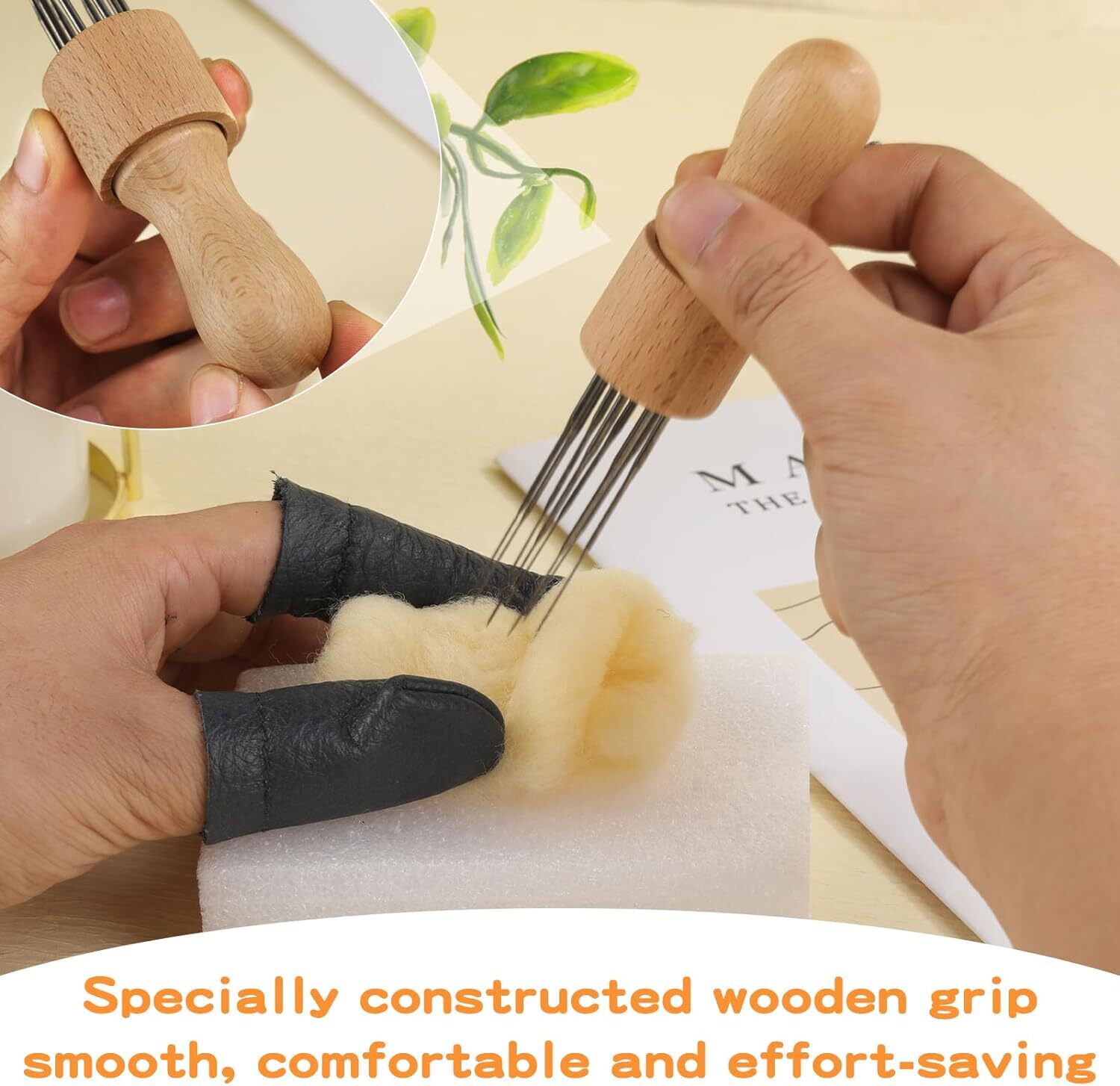 Needle Felting Tools for Beginners Wool Roving Kit Needle Felting Needles Kit