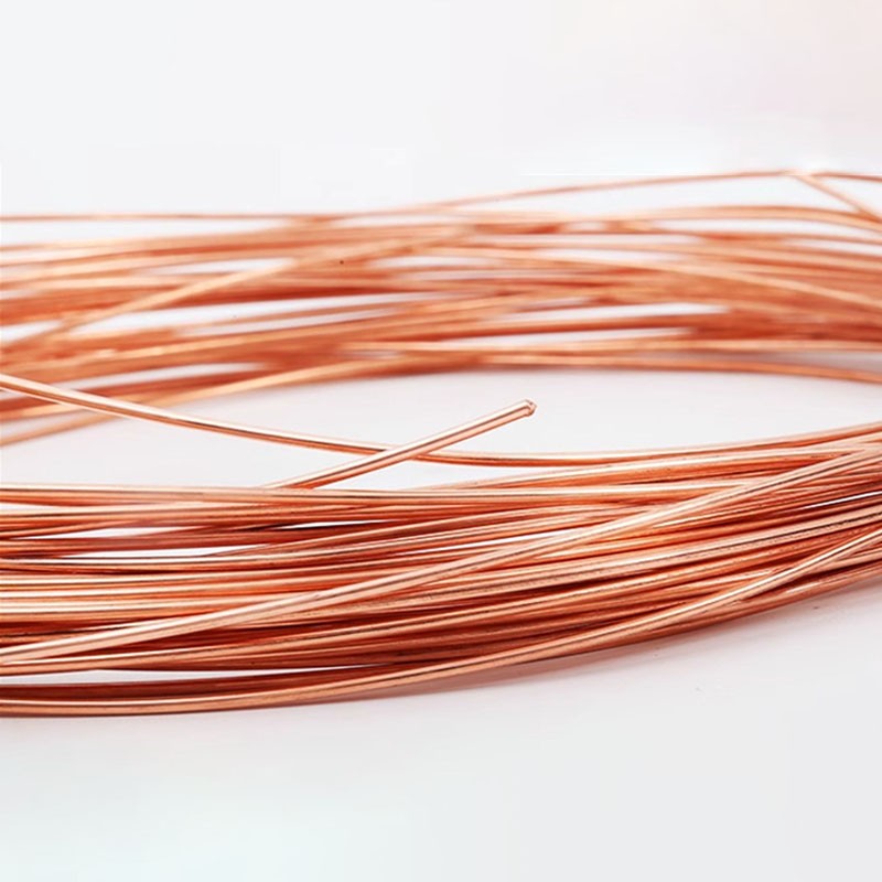 99.9% Round Copper Wire T2 Solid Bare Uncoated 0.2mm to 3.0mm Diameter By Metre
