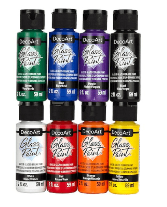 DecoArt Glass Paint Opaque Glass & Glazed Ceramic Paint 2oz ~ PICK YOUR COLOR