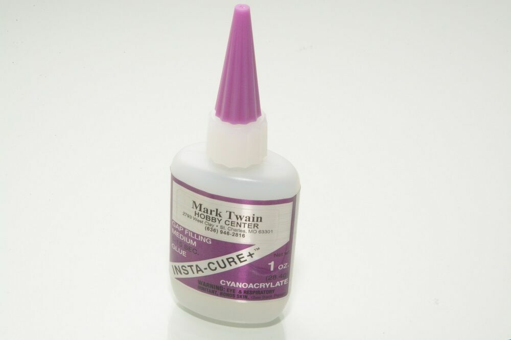 Mark Twain Hobby Insta-Cure+ Medium Gap Filling Super Glue 1 oz
