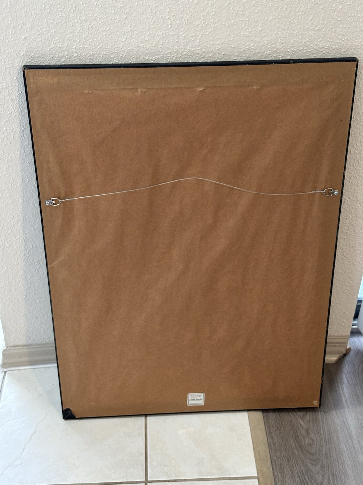 Chinese hand embroidered silk Art Piece Framed. The Actual Piece 27 X 13”