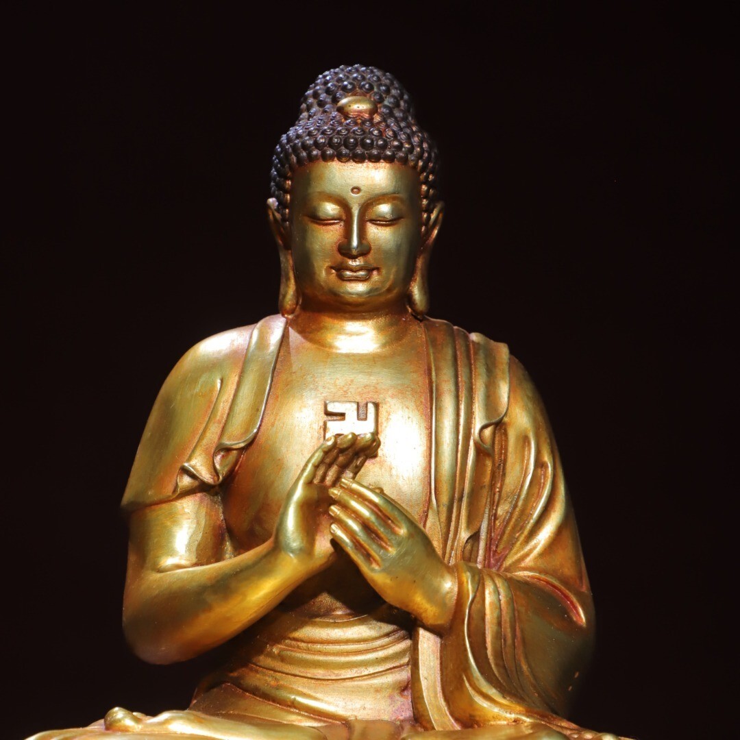 Bronze gilded statue of the Great Sun Buddha statue