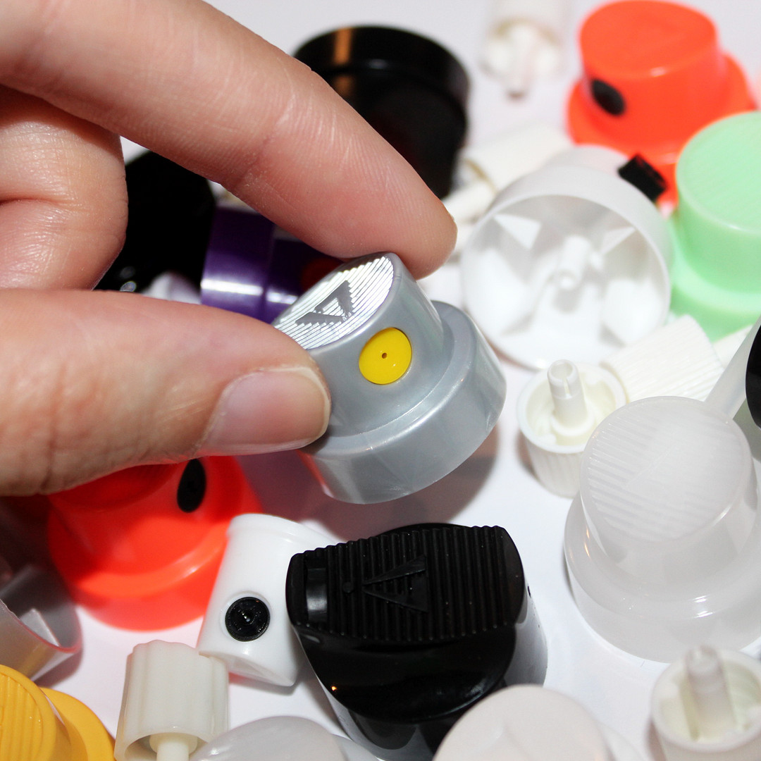 All-in-One Sample Pack (50) Spray Paint Caps Graffiti Street Art Tips Supplies