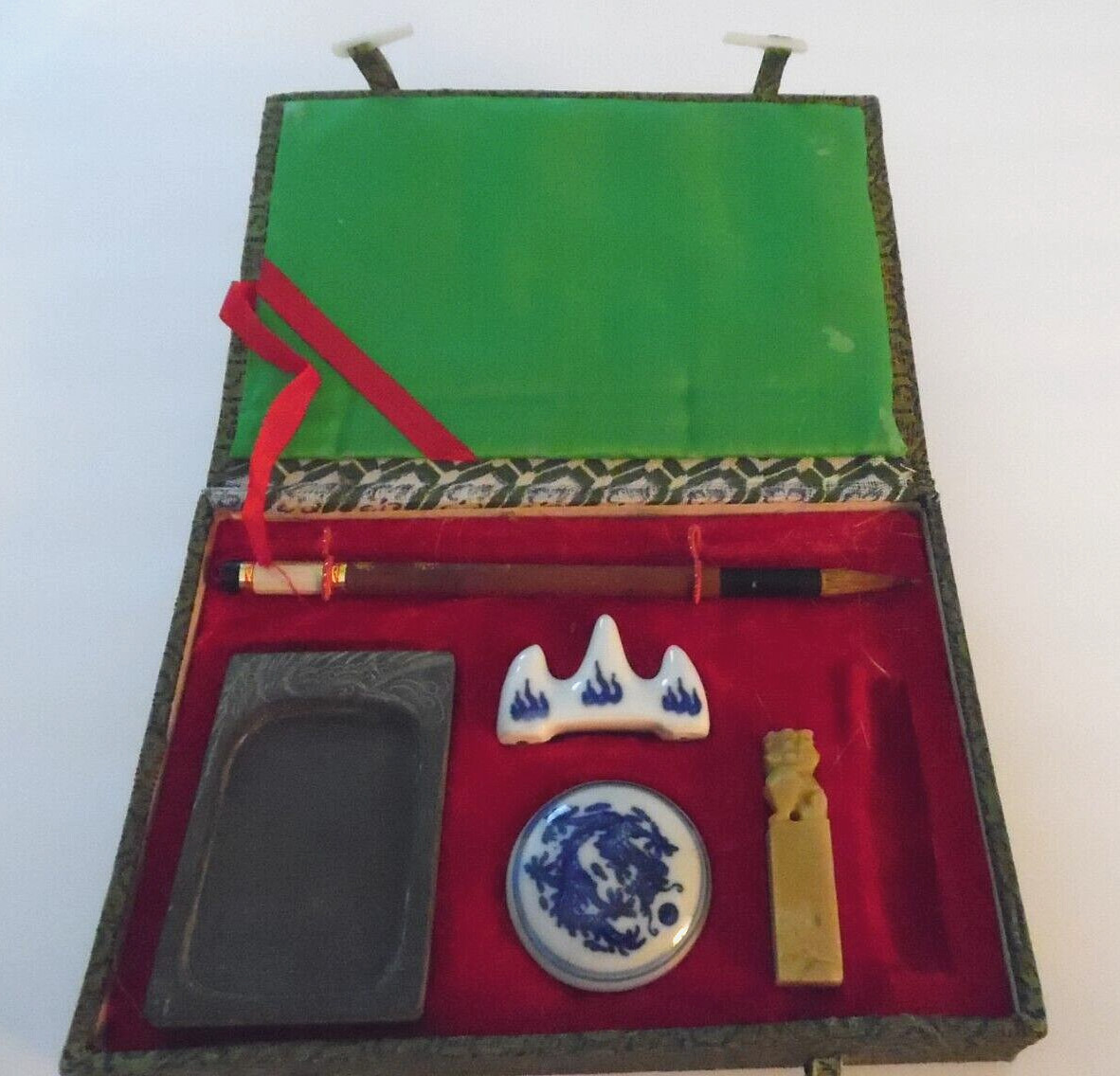 Vintage Asian Calligraphy Set, Thailand