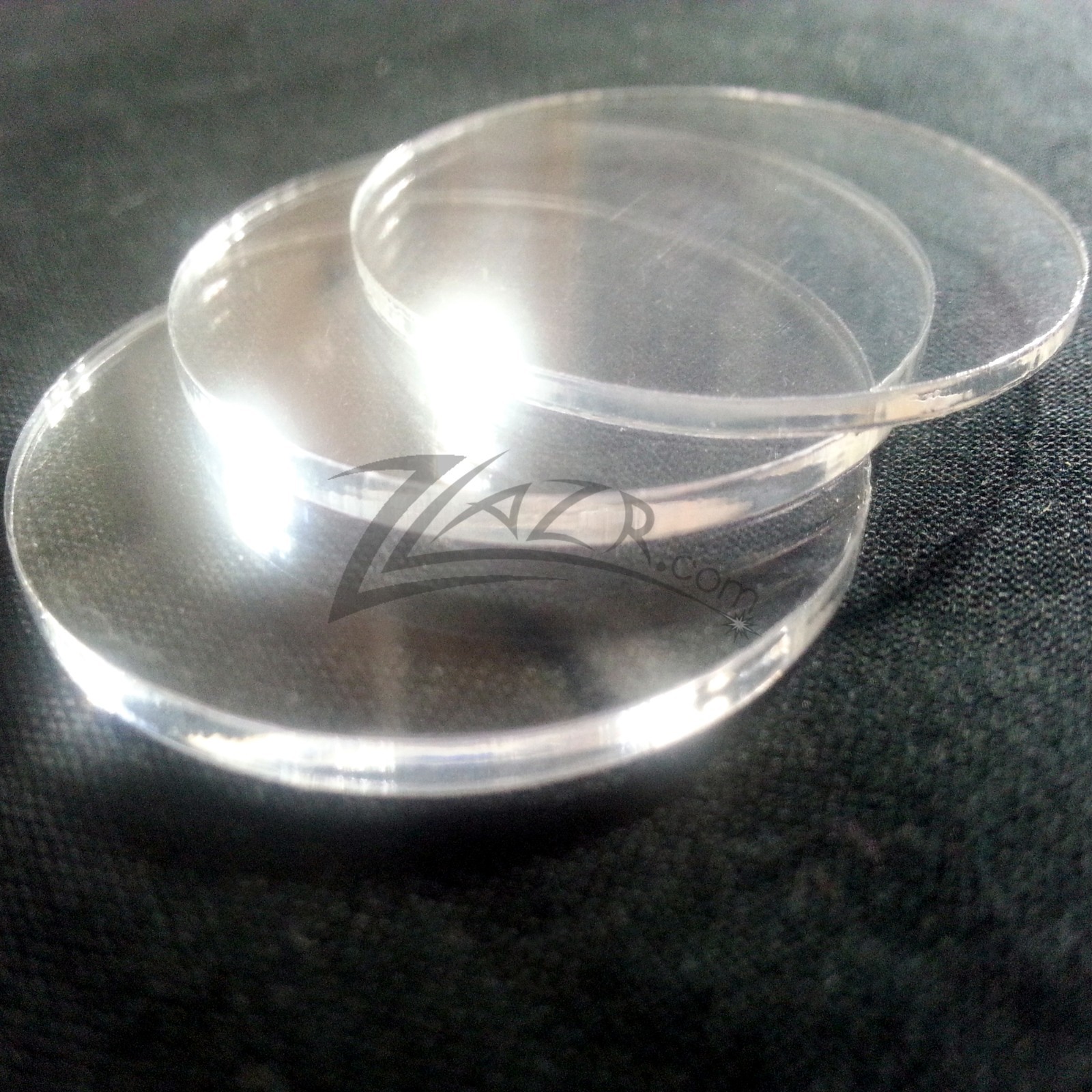 100 1-1/4″x1/16″ Acrylic Circles Craft Disc Clear Plexiglass Plastic Shapes USA