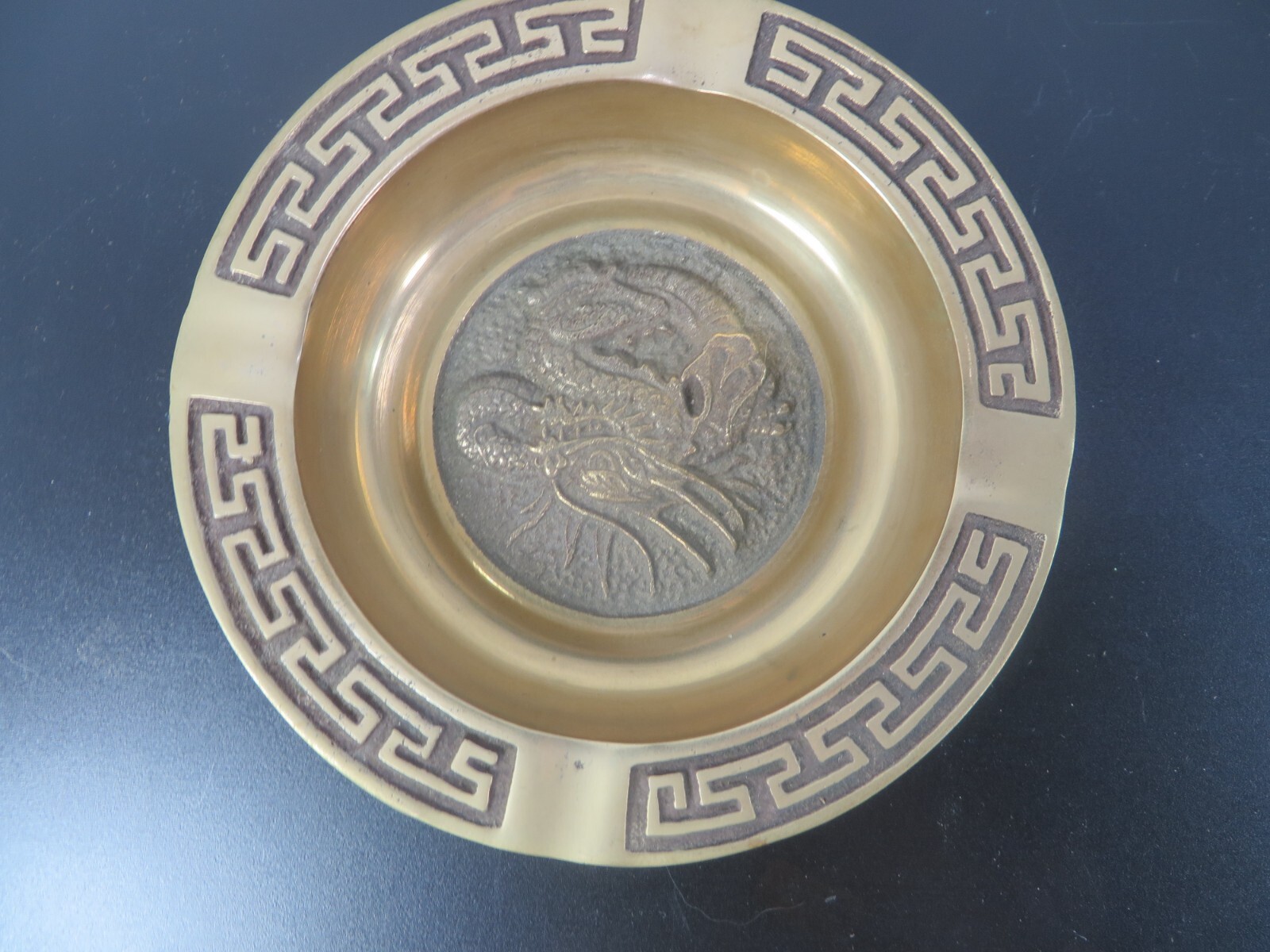 Vintage Brass Ashtrays Chinese New Year Zodiac Symbols Astrological Set Of 6