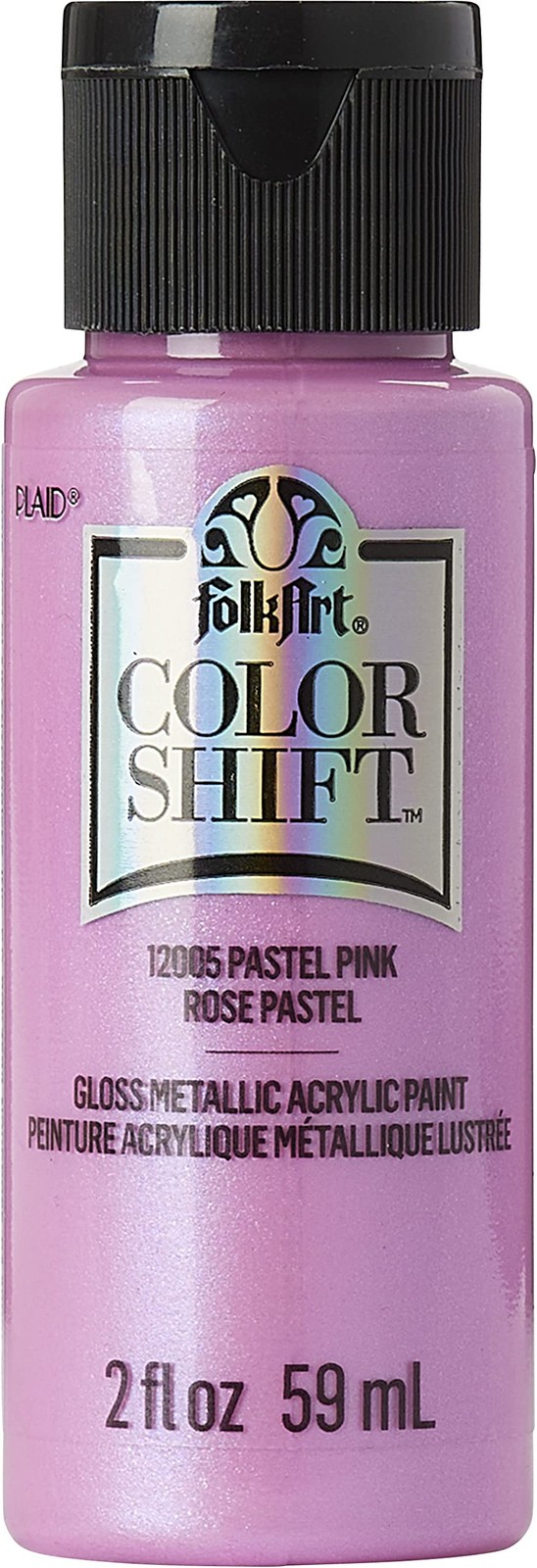 Color Shift Acrylic Craft Paint, Pink Pastel 2 fl oz Premium Metallic Finish …