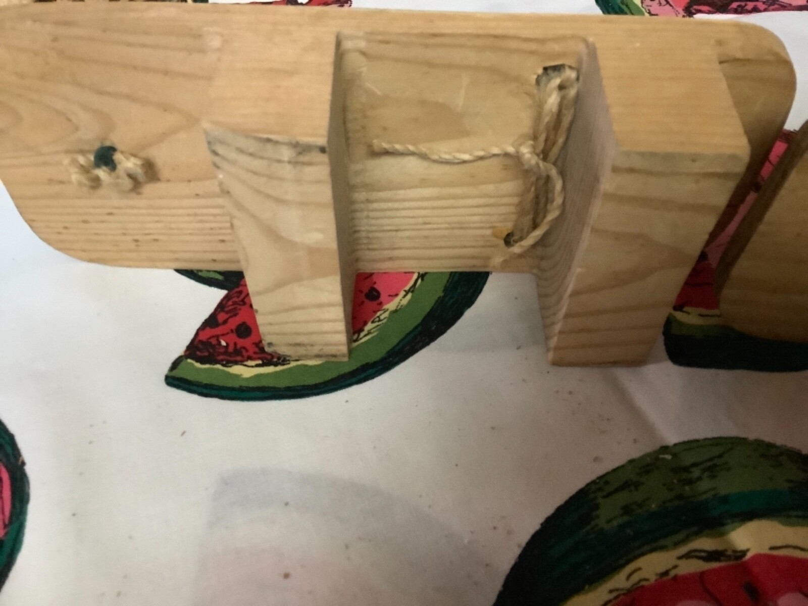 CHINESE WOODEN KIMONO CLOGS 8” Long 3 1/8” Wide