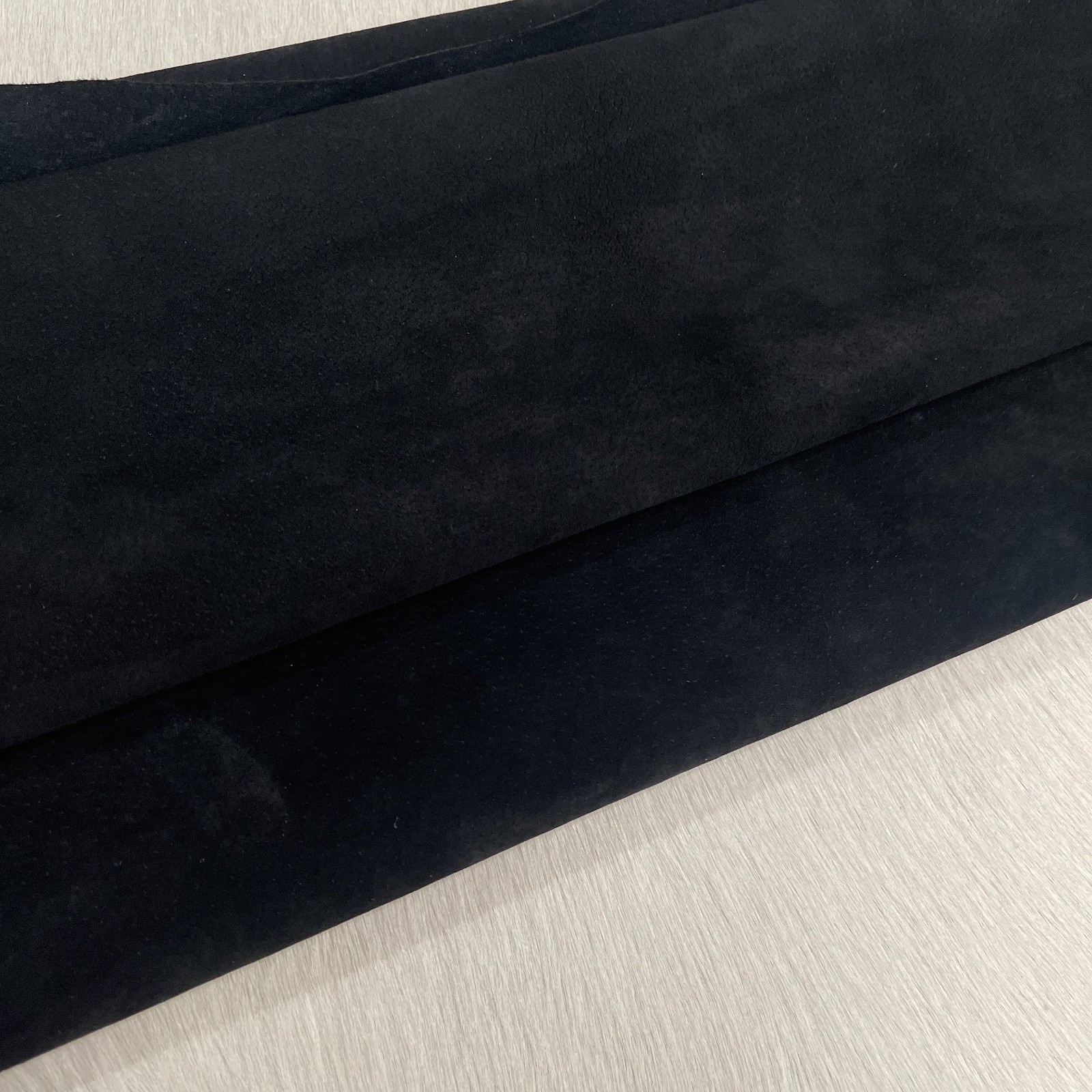 Avetco Black Pig Split Suede Leather Hide 0.8–1mm 2–2.5oz Soft-Medium | 9–10 SF