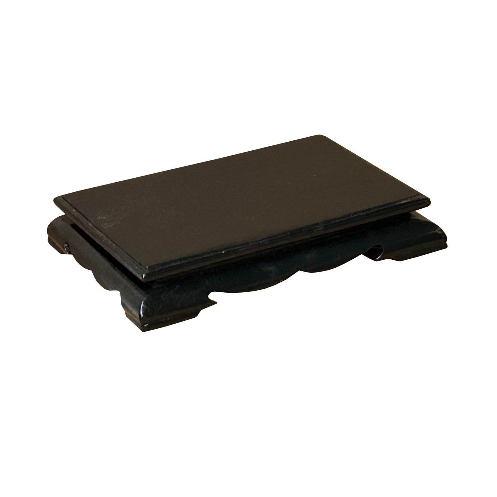 4.25″ Black Brown Wood Rectangular Display Stand Riser Easel ws4195A