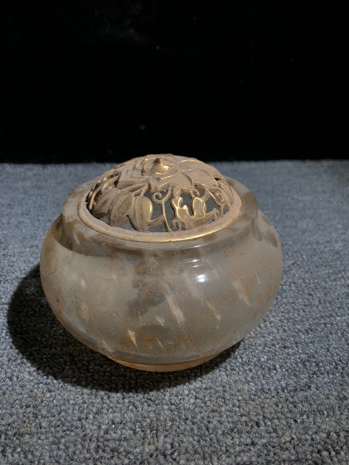 Chinese Antique coloured glaze pot handmade natural Old coloured glaze censer