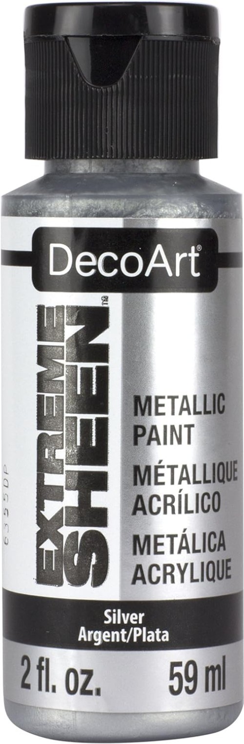 Luxurious Silver Extreme Sheen Paint – 2 Ounce Bottle for Stunning Results