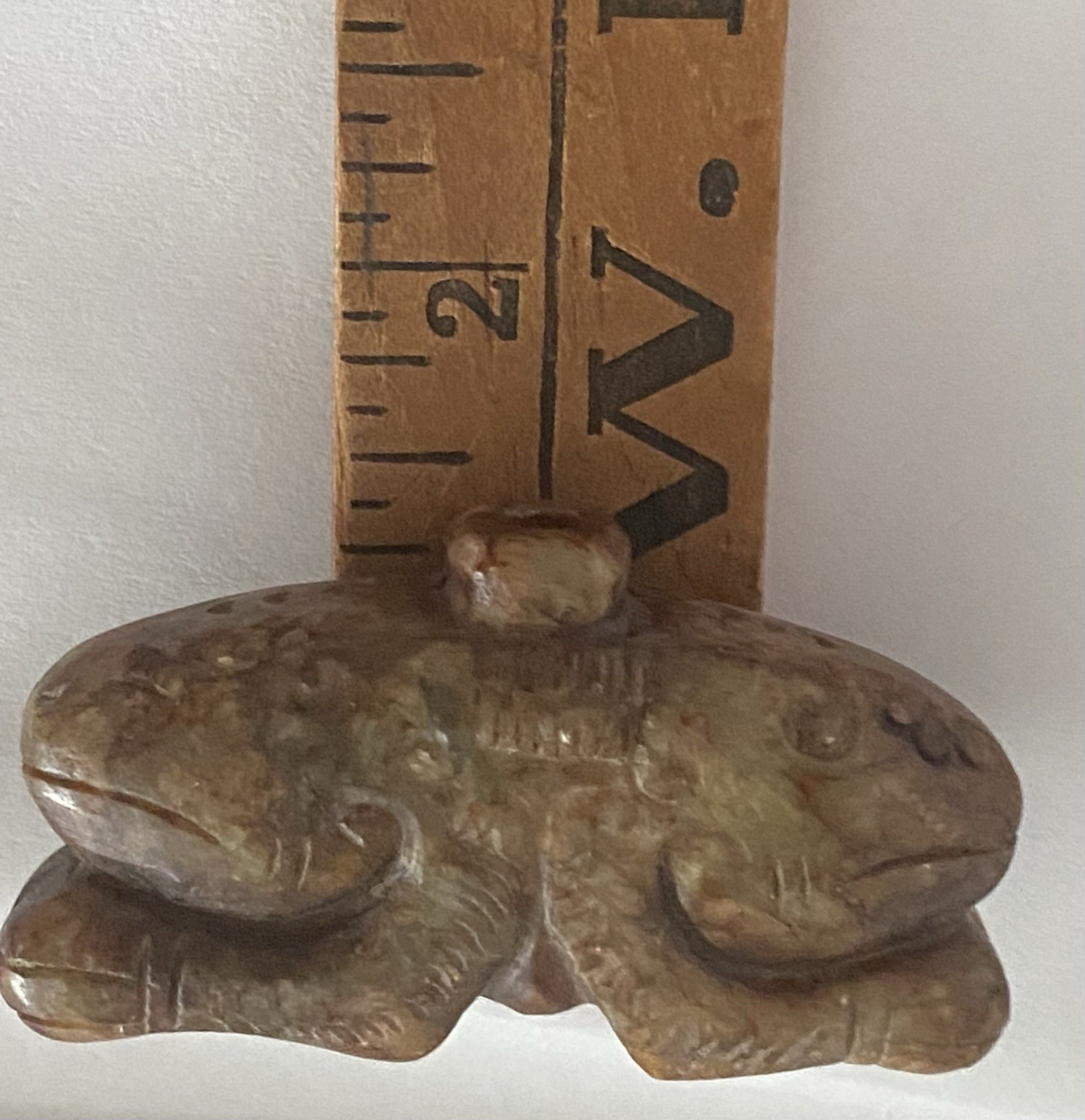 ESTATE FIND Chinese HONGSHAN Culture JADE 2 Heads Amulet/Pendant