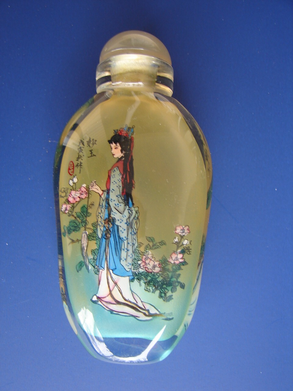 6 Chinese Hand Painted Snuff Bottles 12 Beauties Jinling Dream of Red Mansions