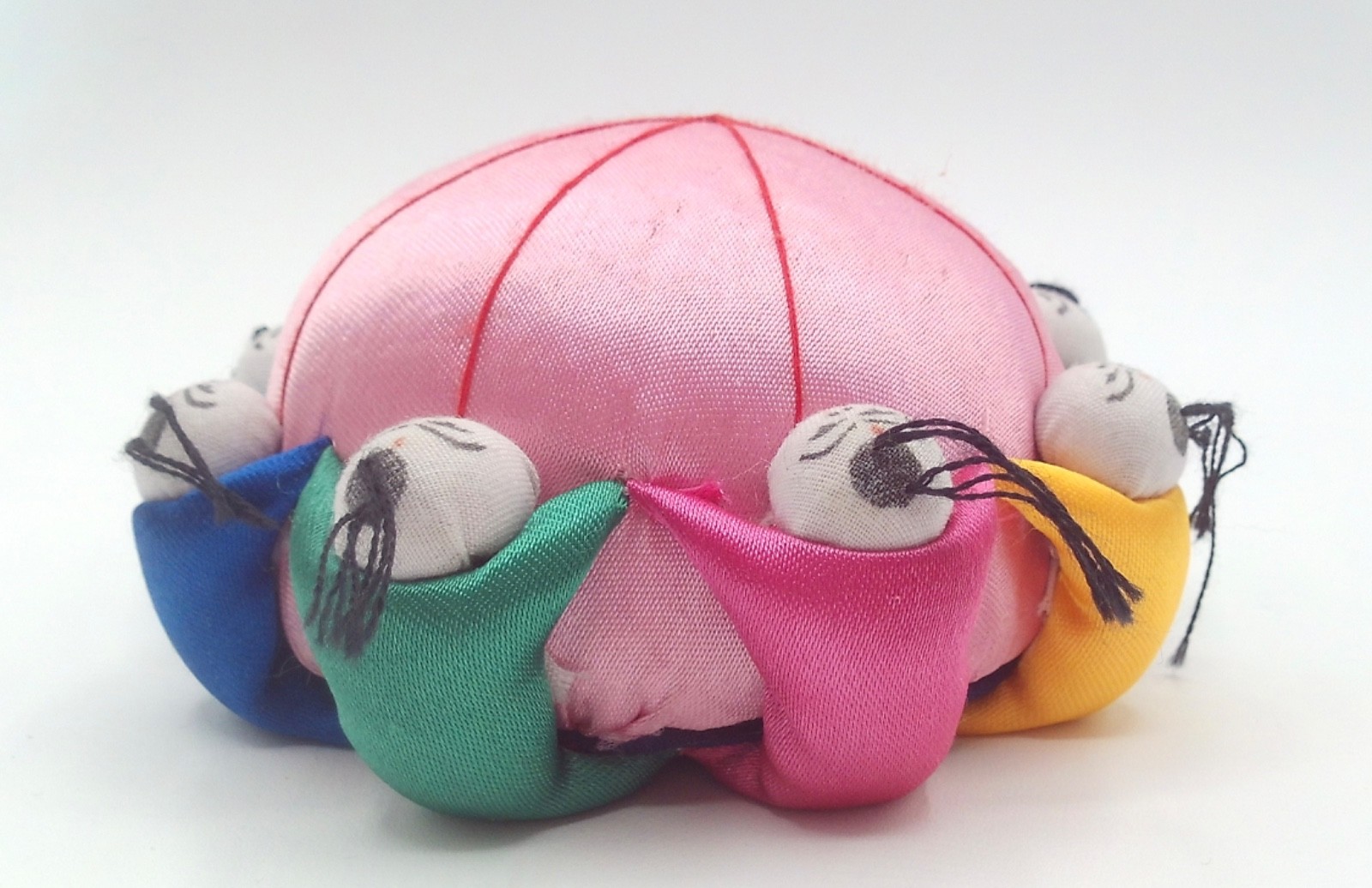 Chinese Silk Pin Cushion 3.75″ Round Made in China