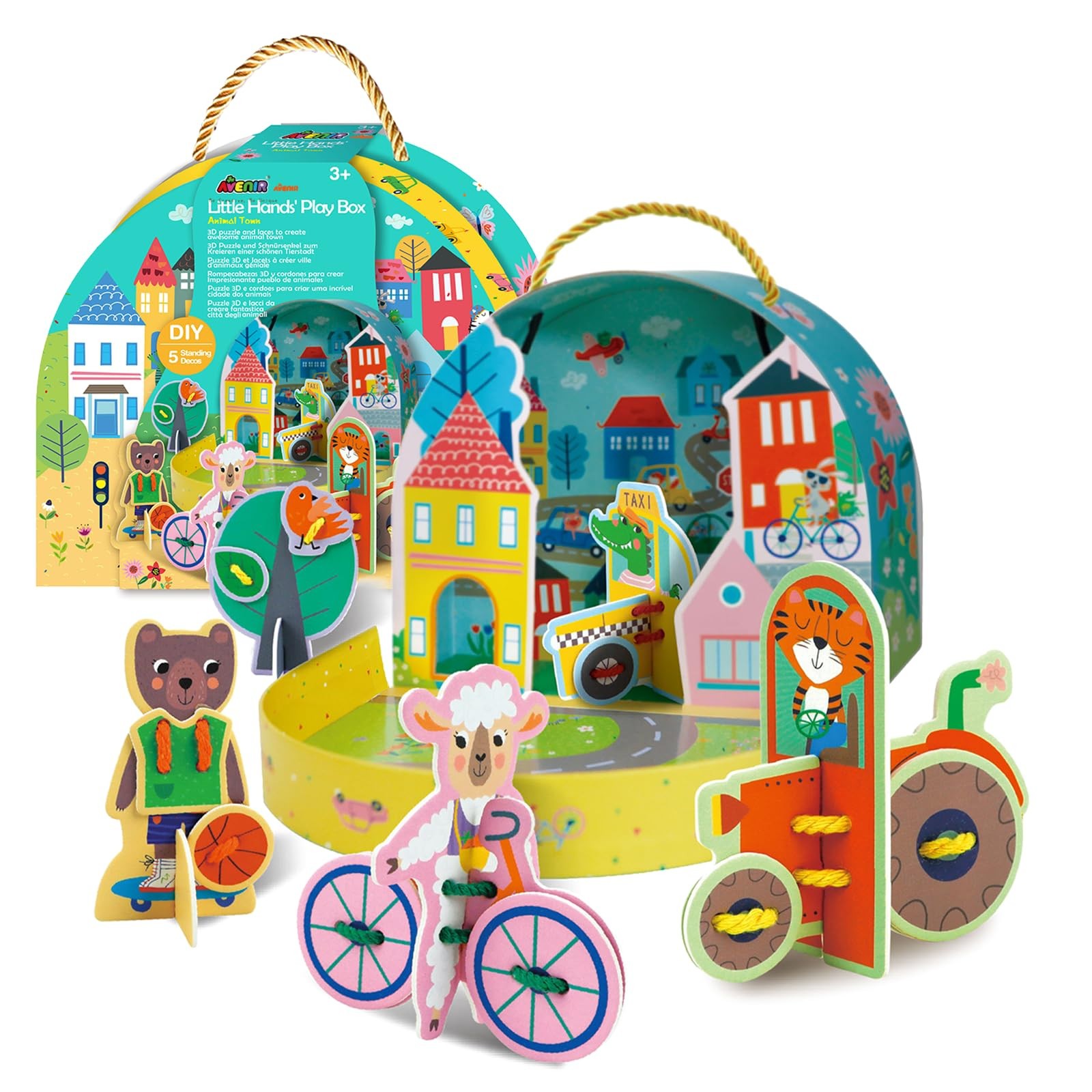 Avenir Little Hands Play Box Animal Town Kids Craft Activity Kit Creative Play