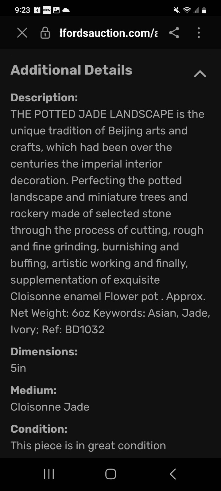 Chinese Gem Stone Art Bonsai Tree Carnelian Cherry Tree Cloisinae Pot 5″x5″
