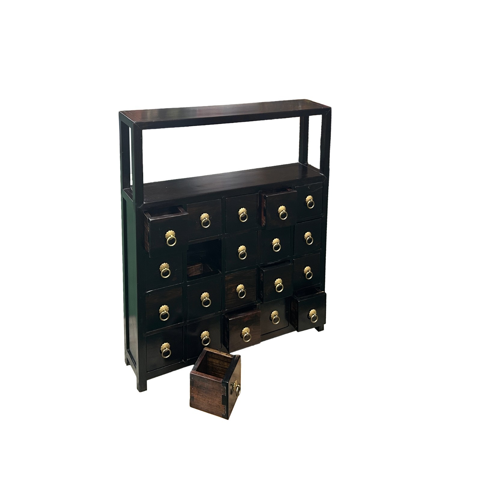 Table Top Chest Open Display Shelf 20 Drawers Apothecary Cabinet ws5008